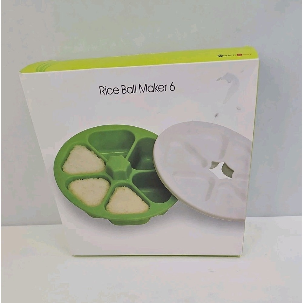 6 in 1 Nori Mold, Triangular Sushi Mold,‎ Rice Ball Maker Mold, Musubi Press